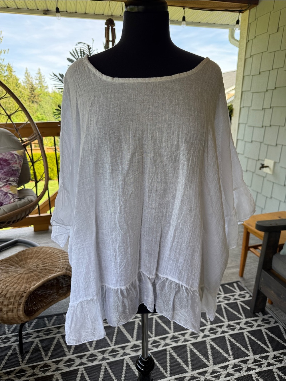 Bella Amore | Bohemian Crochet/ Silk / Cotton Top